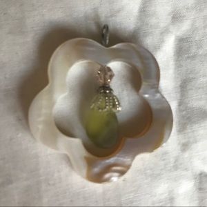 Handmade Sandglass Seashell Pendant